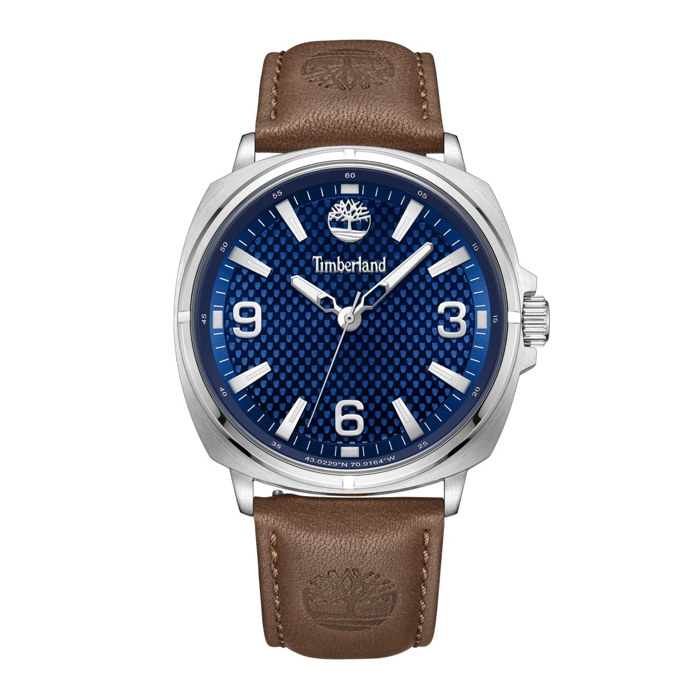 Timberland Men's Analog Watch With Brown Leather Band TDWGB2201701