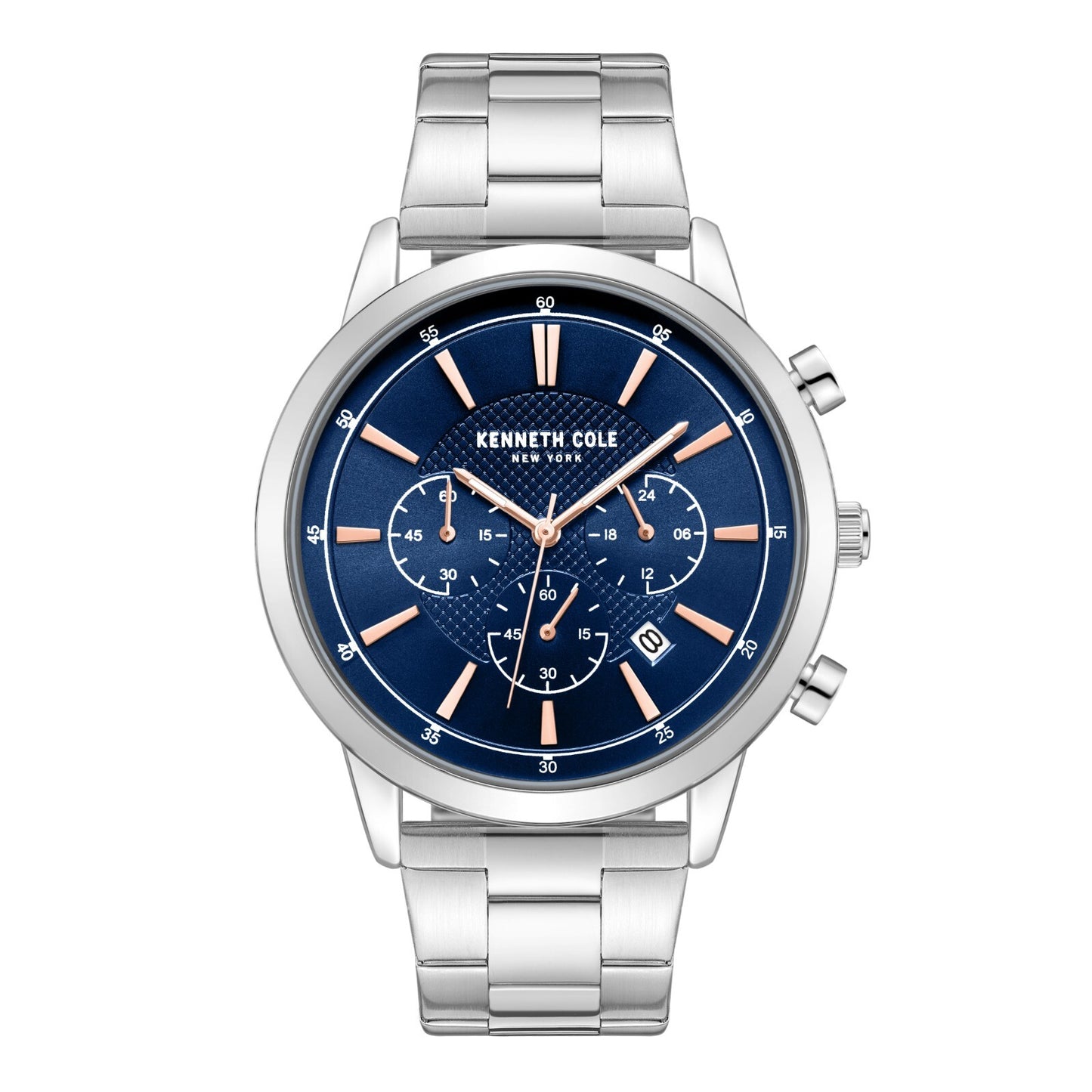 Kenneth Cole New York Men Multi Function Watch With Stainless Band KCWGK7007606