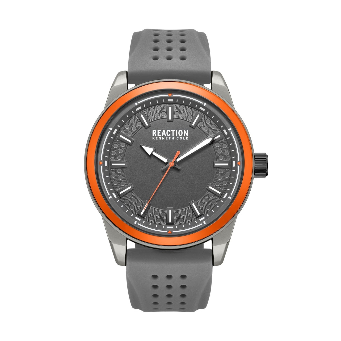 Kenneth Cole Reaction Men's Analog Watch With Gray Silicone Strap KRWGM7005304