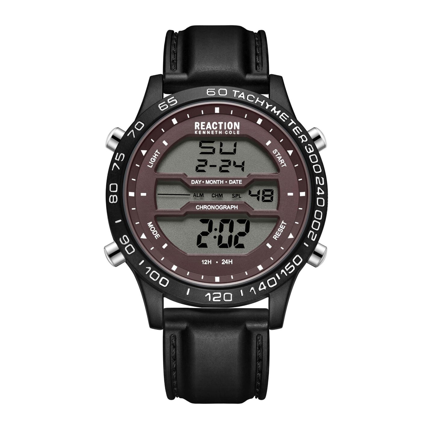 Kenneth Cole Reaction Men's Digital Watch Silicone Strap KRWGP2184304