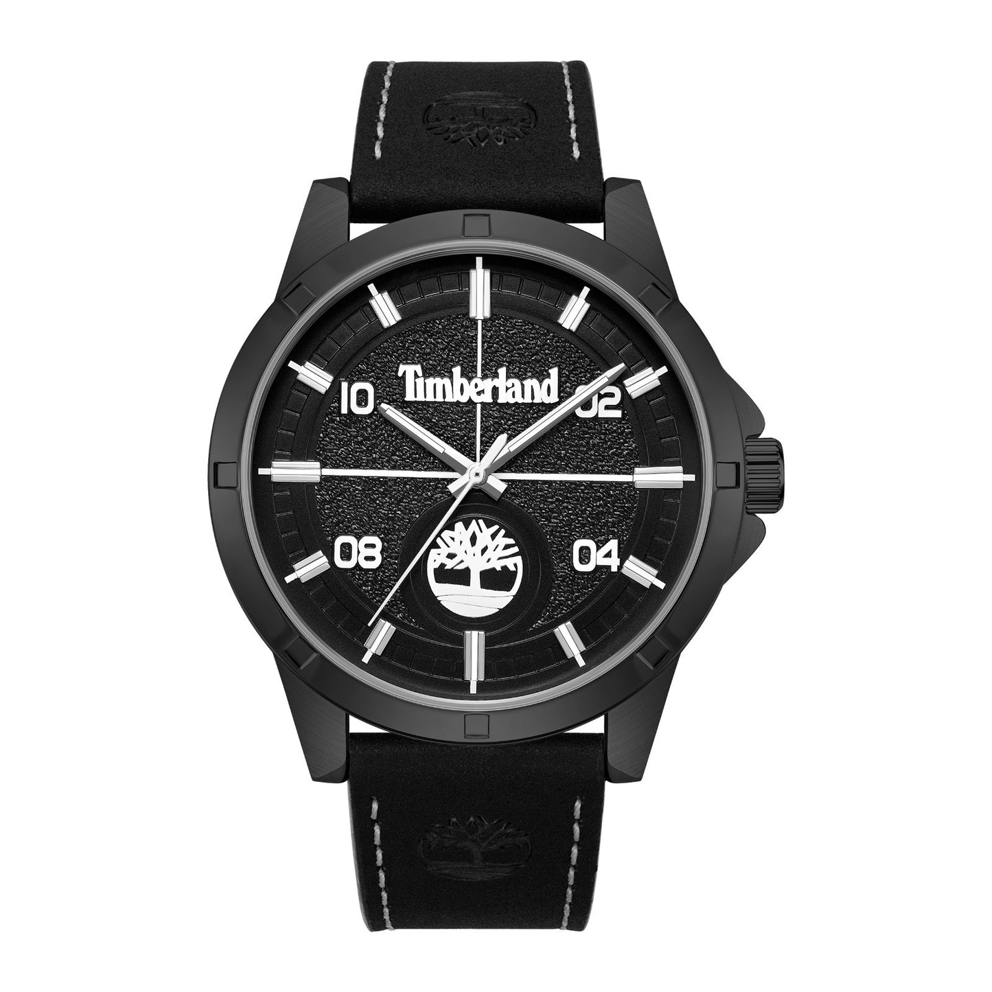 Timberland Men's Analog Watch With Black Leather Band TDWGA9009602