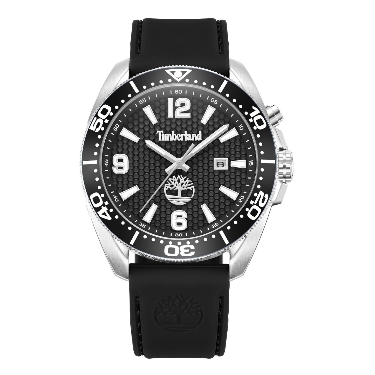 Timberland Men's Analog Watch With Black Silicone Band TDWGN001001