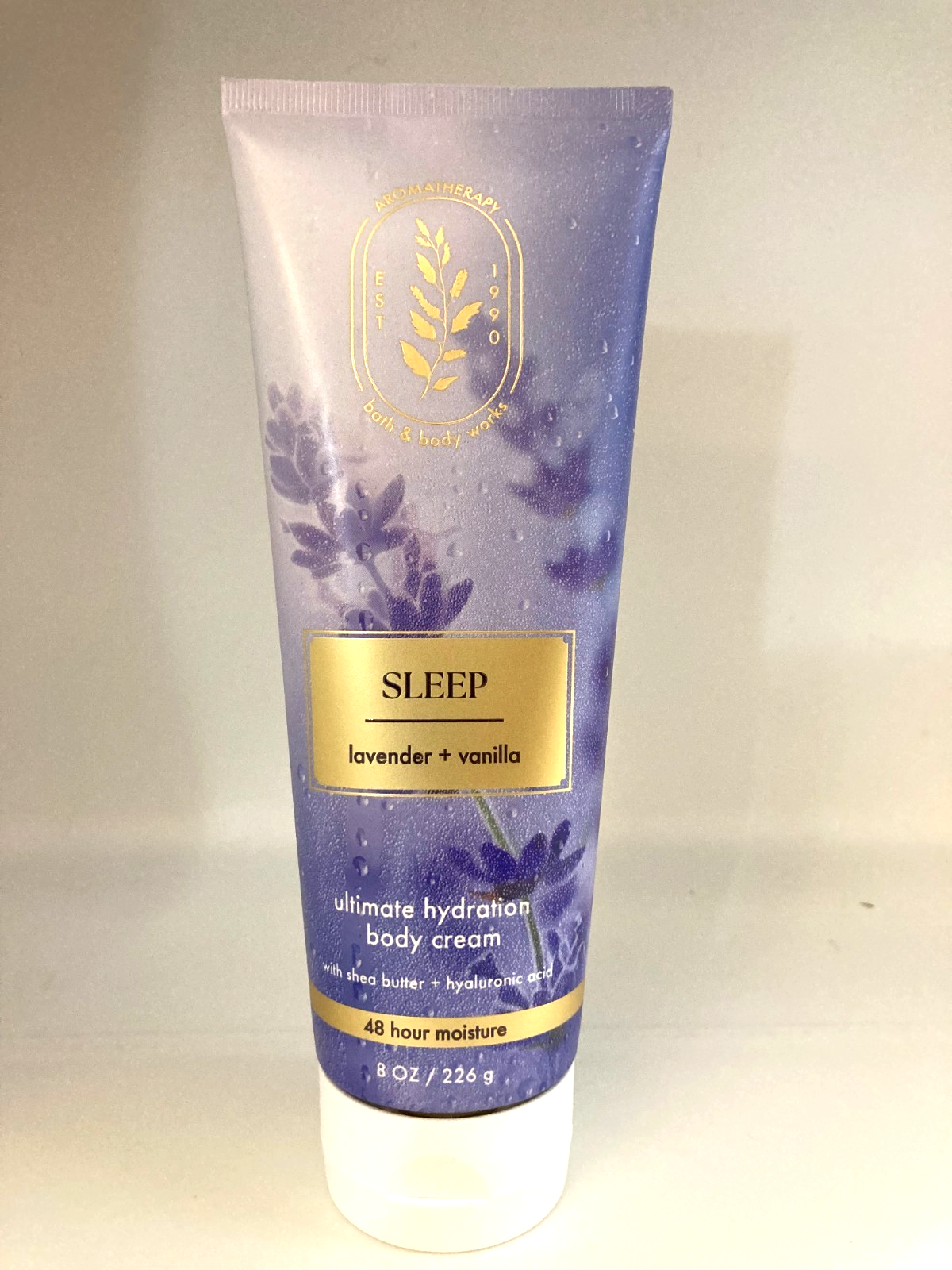 NEW Bath & Body Works Aromatherapy Sleep Lavender Vanilla Body Cream 8 oz