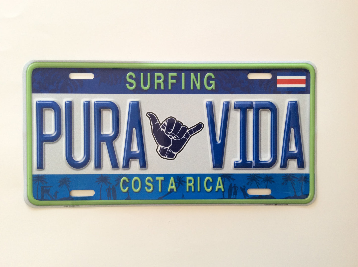 COSTA RICA PURA VIDA CENTRAL AMERICA LICENSE PLATE CRLP 34