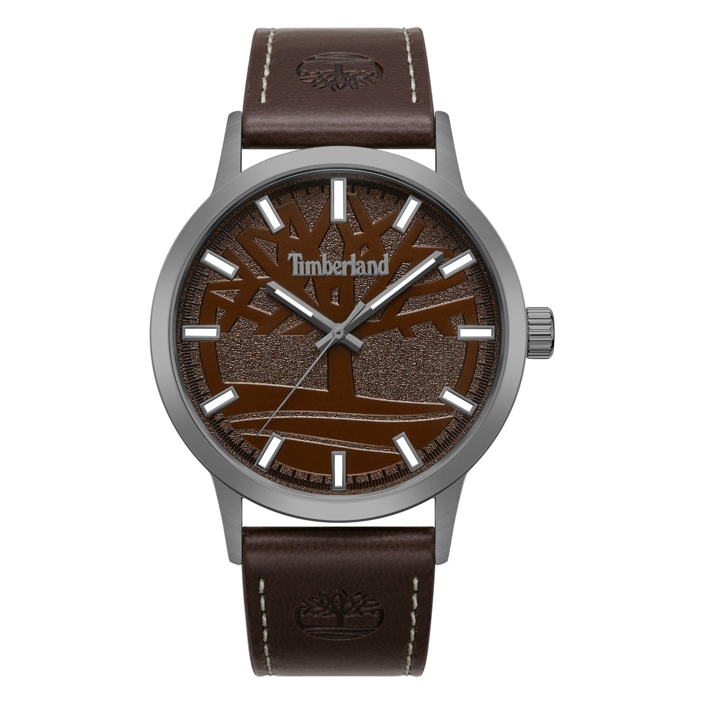 Timberland Men's Analog Watch With Brown Leather Band TDWGA9009702