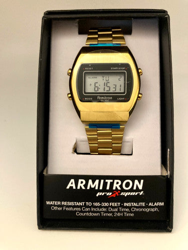 Armitron Sport Retro Men's Digital Bracelet Watch, 40/8512BKG Brand New With Box