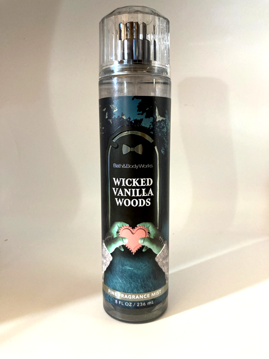 Bath & Body Works Wicked Vanilla Woods Fine Fragrance Mist Spray Splash 8oz