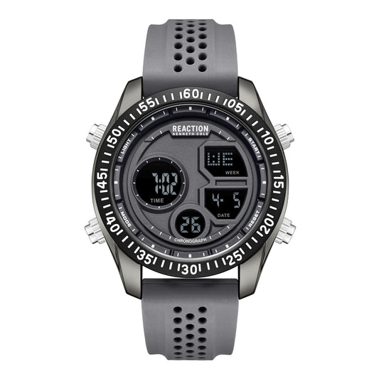 Kenneth Cole Reaction Men's Digital Watch Silicone Strap KRWGP7005403