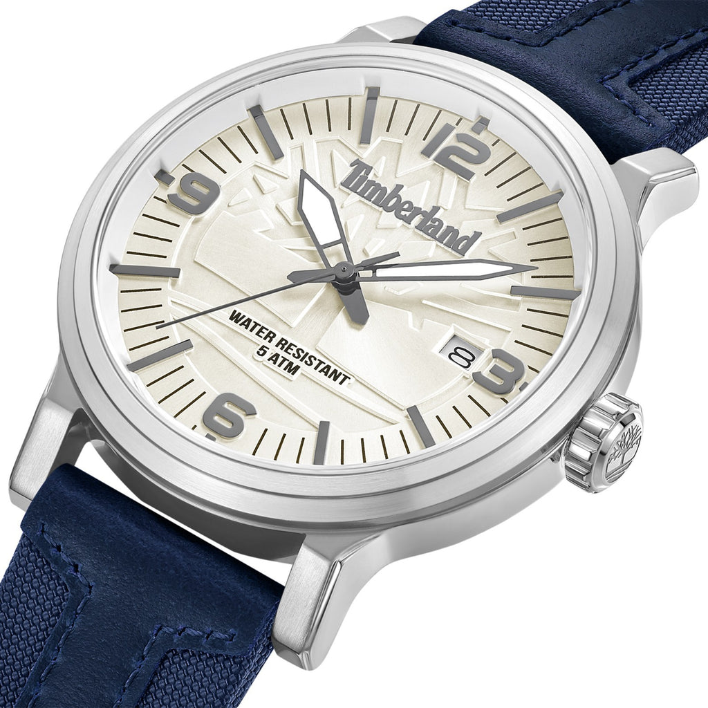 Timberland Men's Analog Watch With Blue Leather Band TDWGN0029101