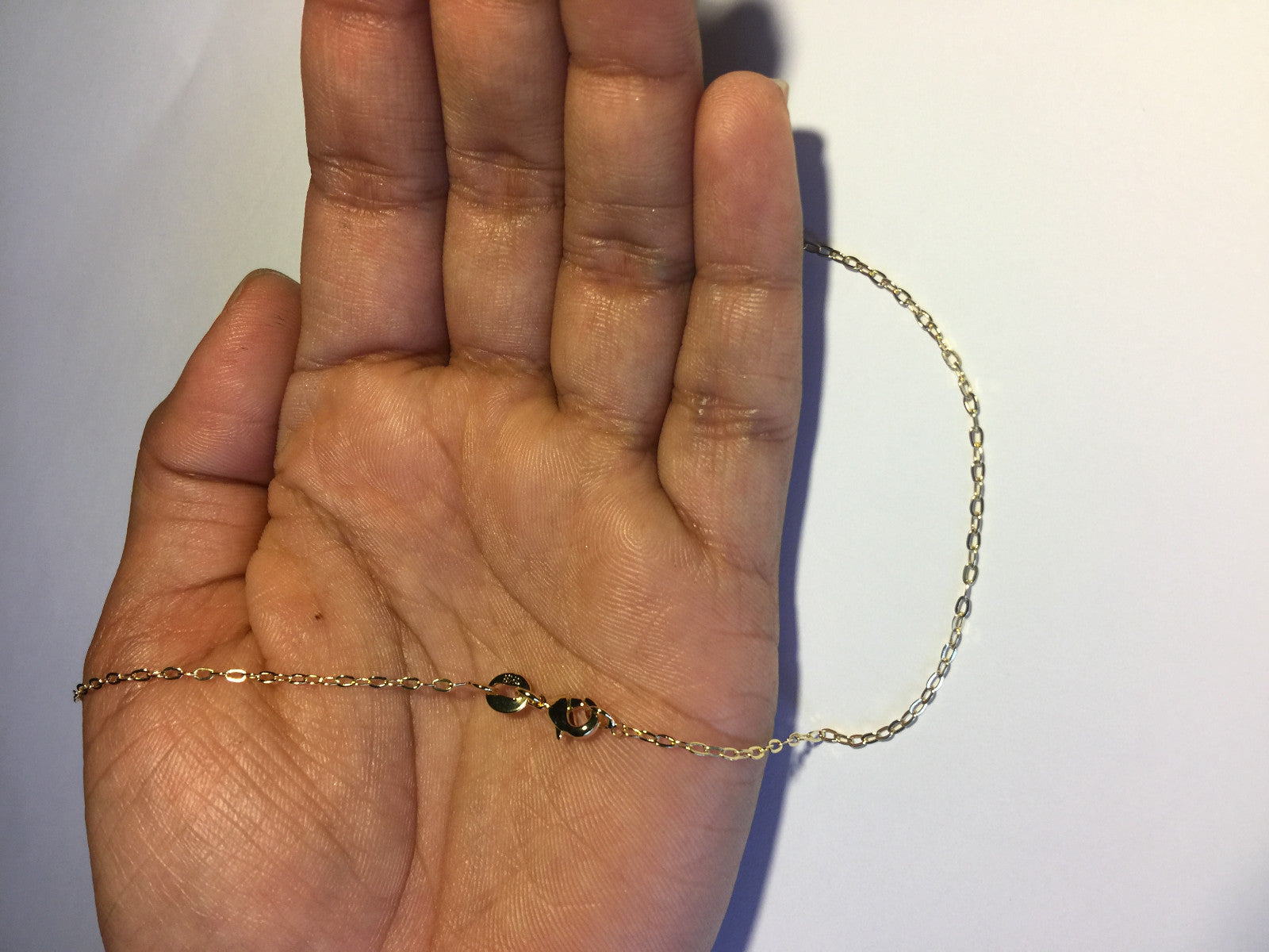 14K GOLD PLATED ANCHOR 030/ 20 INCH CHAIN J276