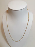 14K GOLD PLATED ROPE 035/20" CHAIN J428