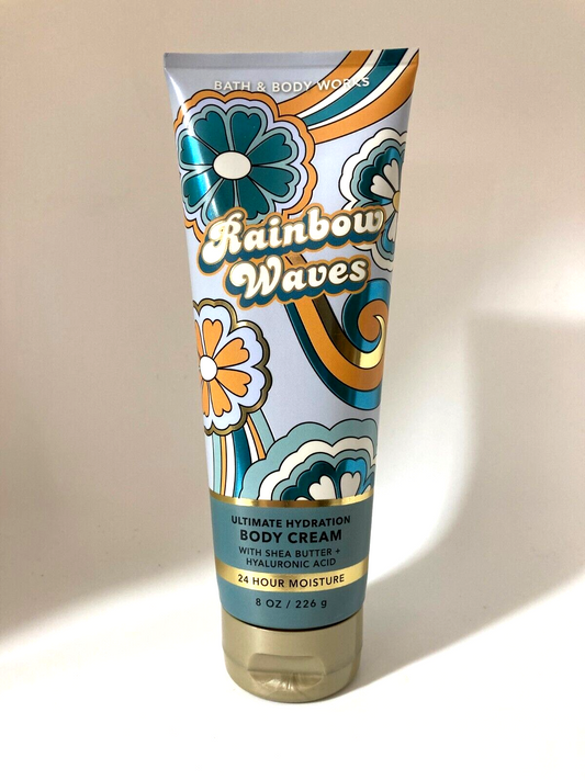 Bath and Body Works Rainbow Waves Ultimate Hydration Body Cream 8oz