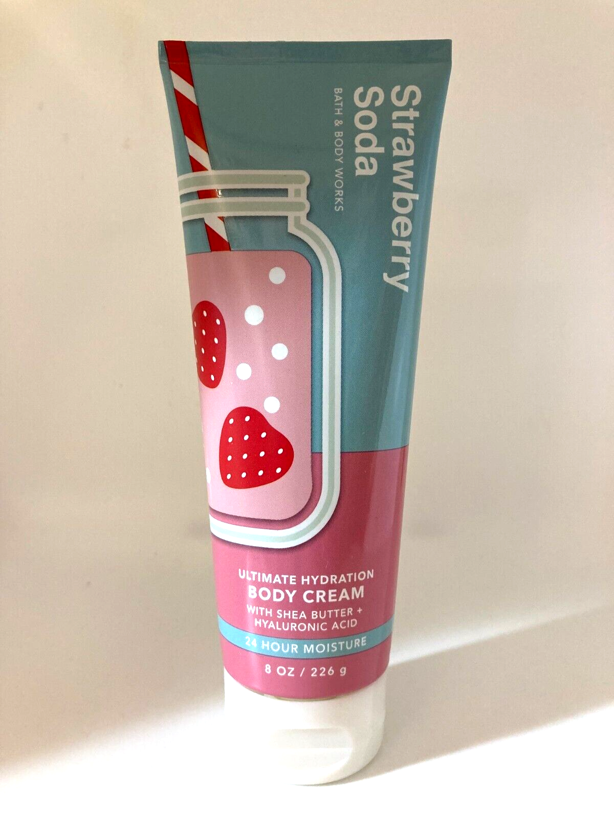 Bath and Body Works Strawberry Soda Ultimate Hydration Body Cream 8 oz