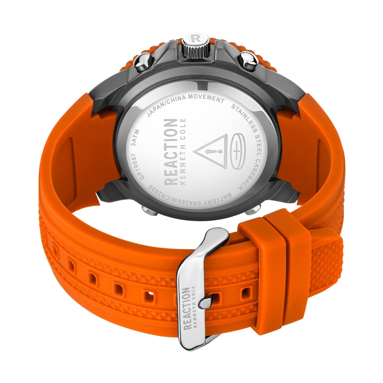 Kenneth Cole Reaction Men's Analog Digital Watch Silicone Strap KRWGP7005703