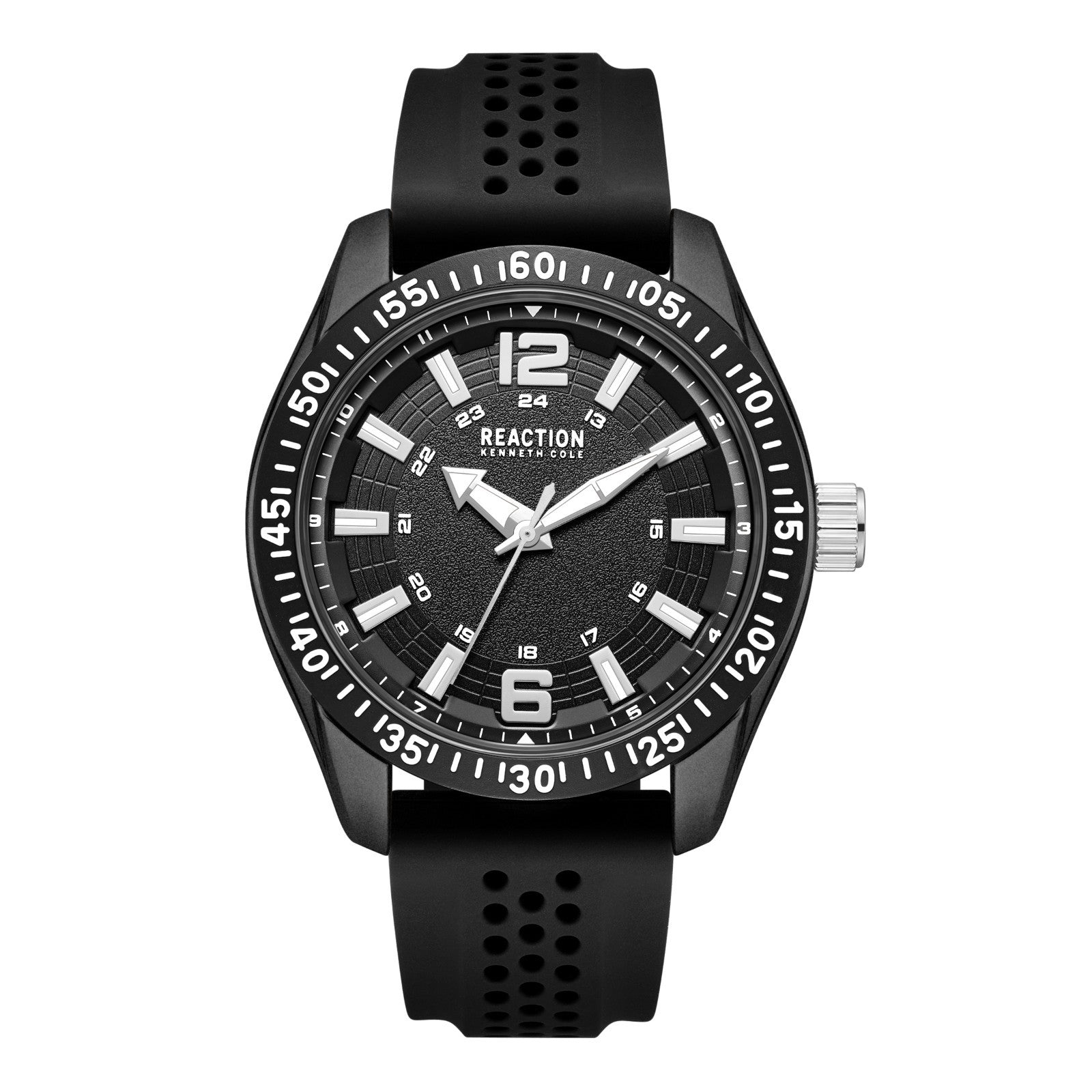 Kenneth Cole Reaction Men's Analog Watch With Black Silicone Strap KRWGM7004903