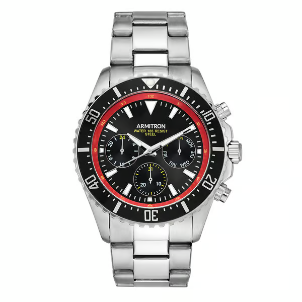 Armitron Men's Stainless Steel Muti Function Watch - 20-5351BRSV
