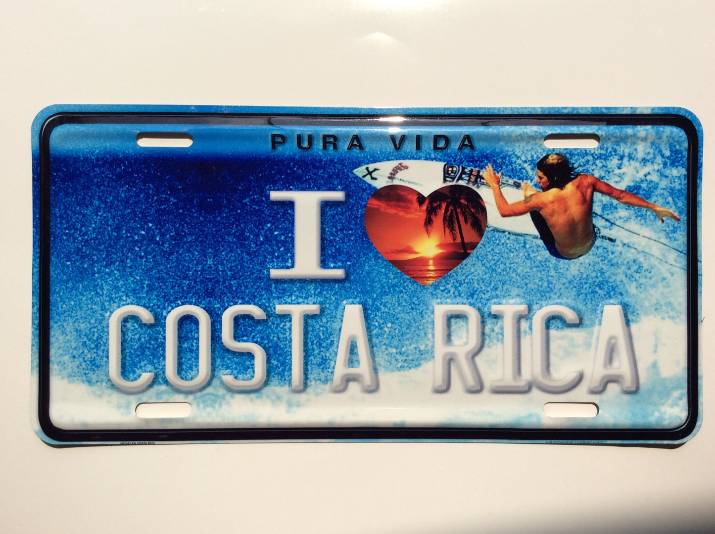 COSTA RICA PURA VIDA CENTRAL AMERICA LICENSE PLATE CRLP 27