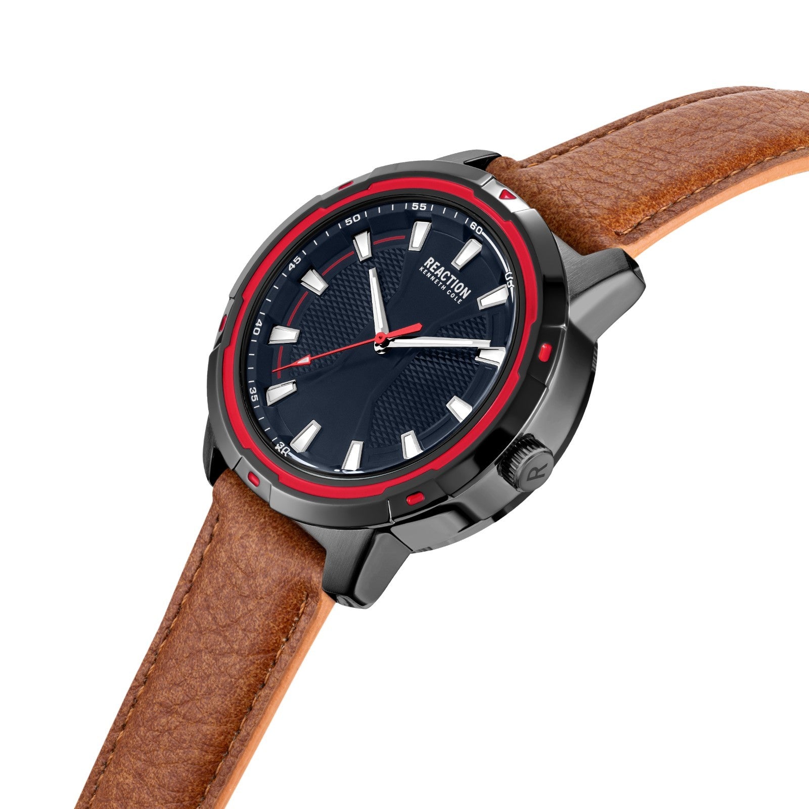 Kenneth Cole Reaction Men's Analog Watch Leather Strap KRWGA2178203