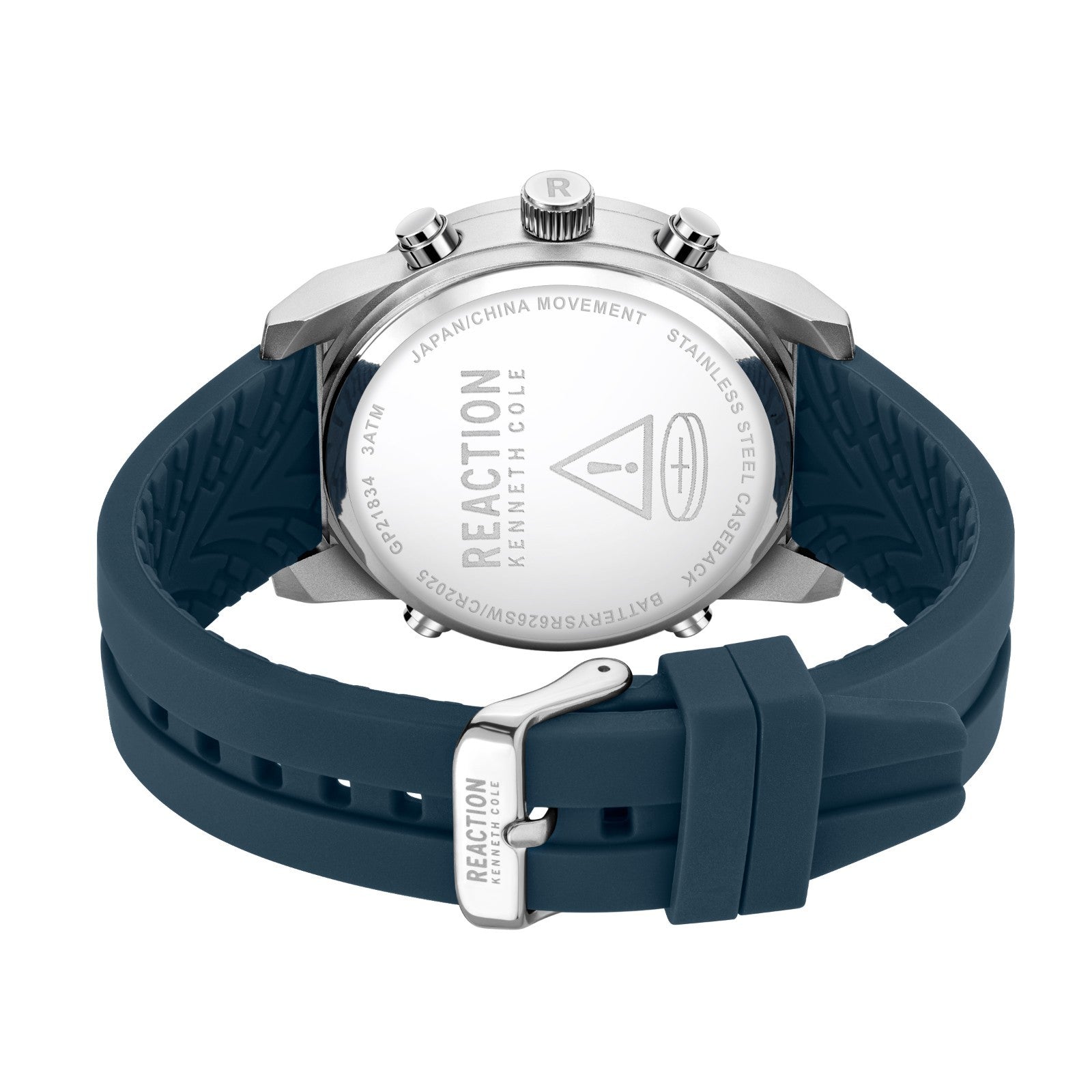 Kenneth Cole Reaction Men's Analog Digital Watch Silicone Strap KRWGP2183402