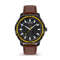 Kenneth Cole Reaction Men's Watch With Genuine Brown Leather Strap KRWGA2178202