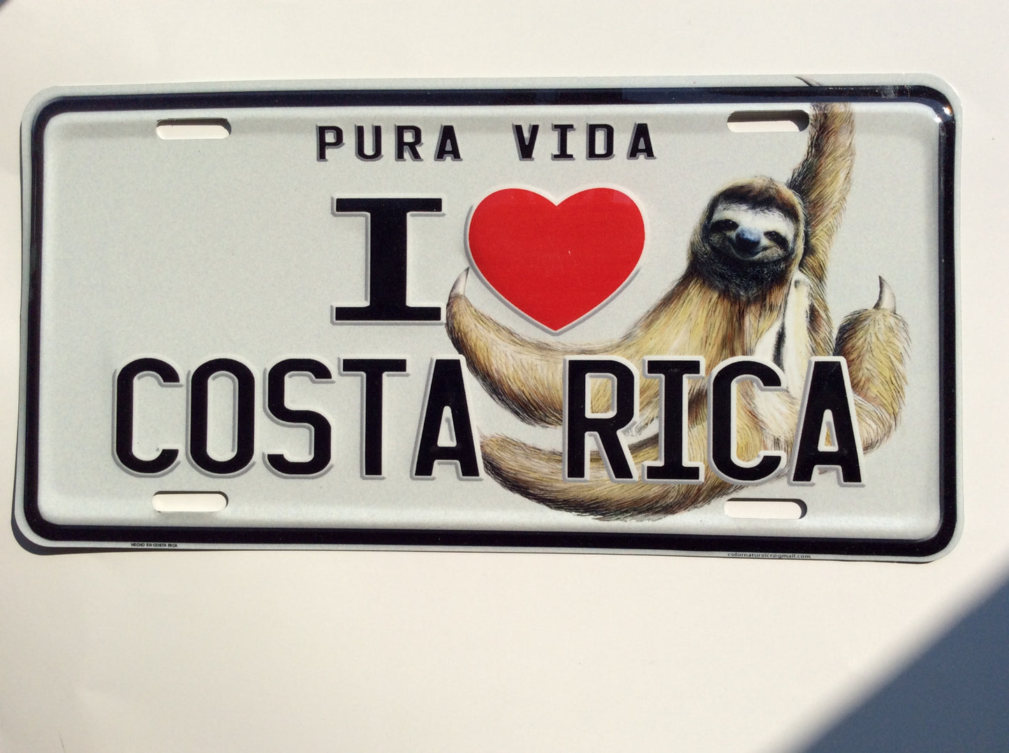COSTA RICA PURA VIDA CENTROAMERICA LICENSE PLATE 18