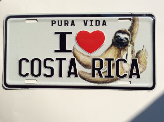 COSTA RICA PURA VIDA CENTROAMERICA LICENSE PLATE 18