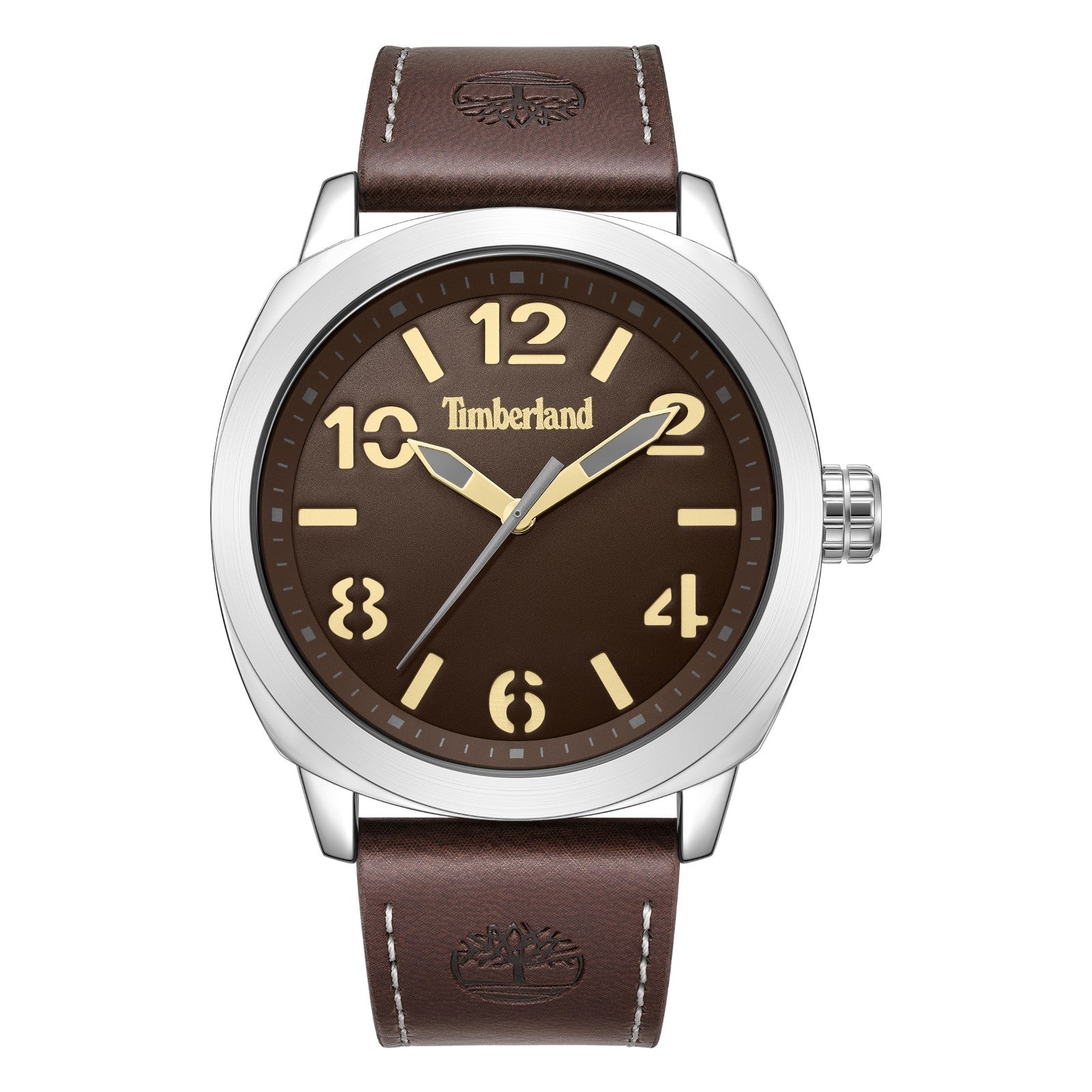 Timberland Men's Analog Watch With Brown Leather Band TDWGA9009201