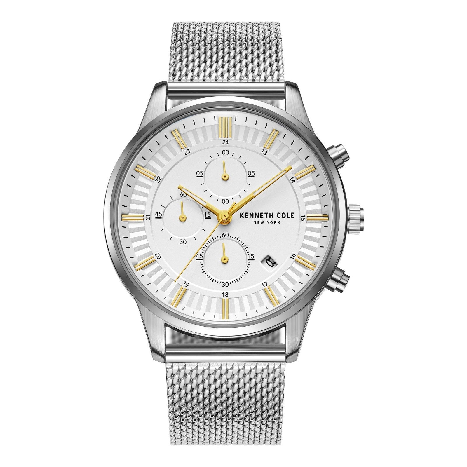 Kenneth Cole New York Men Multi Function Watch With Stainless Band KCWGK2185304