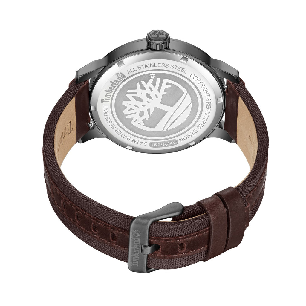 Timberland Men's Analog Watch With Brown Leather Band TDWGN0029104