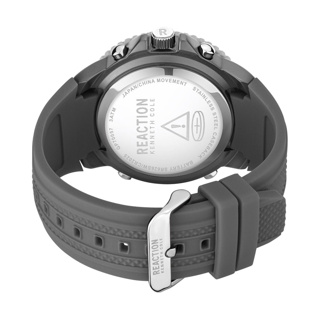 Kenneth Cole Reaction Men's Analog Digital Watch Silicone Strap KRWGP7005705