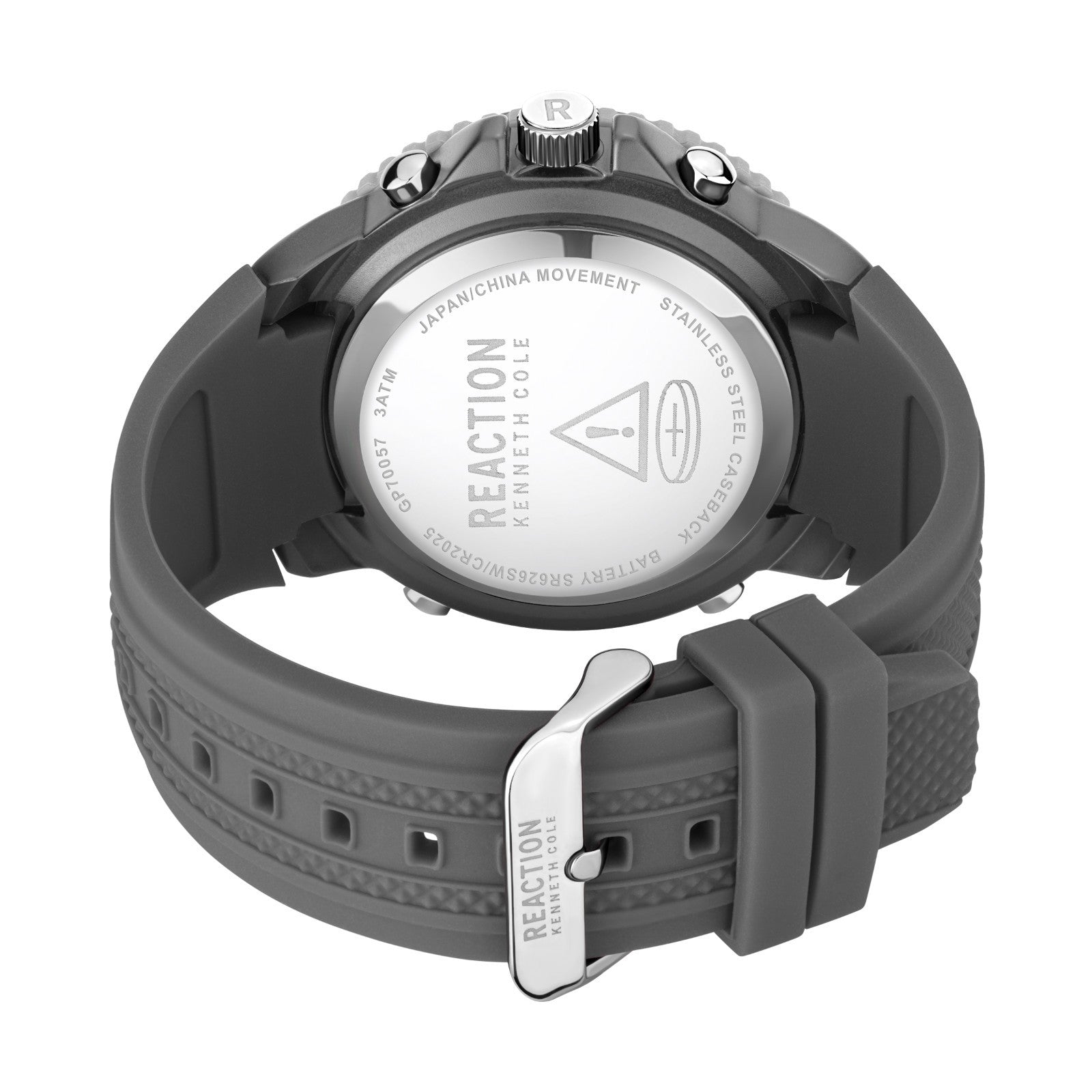 Kenneth Cole Reaction Men's Analog Digital Watch Silicone Strap KRWGP7005705