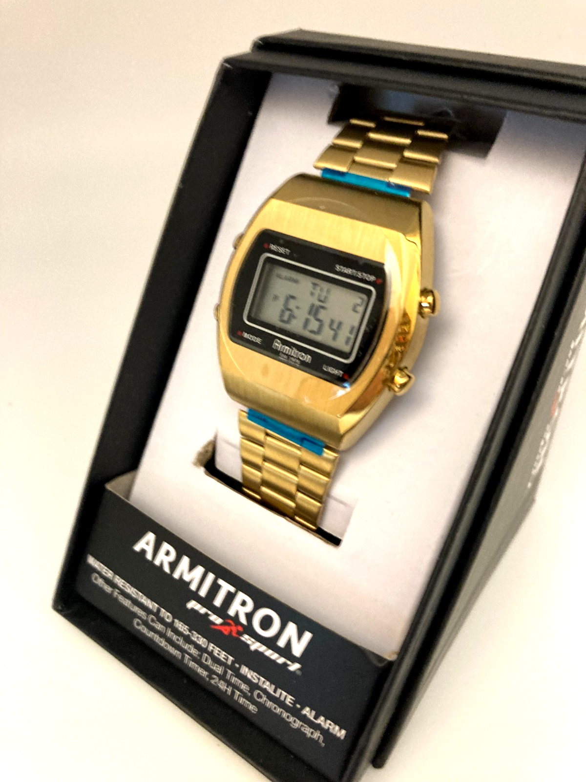 Armitron Sport Retro Men's Digital Bracelet Watch, 40/8512BKG Brand New With Box