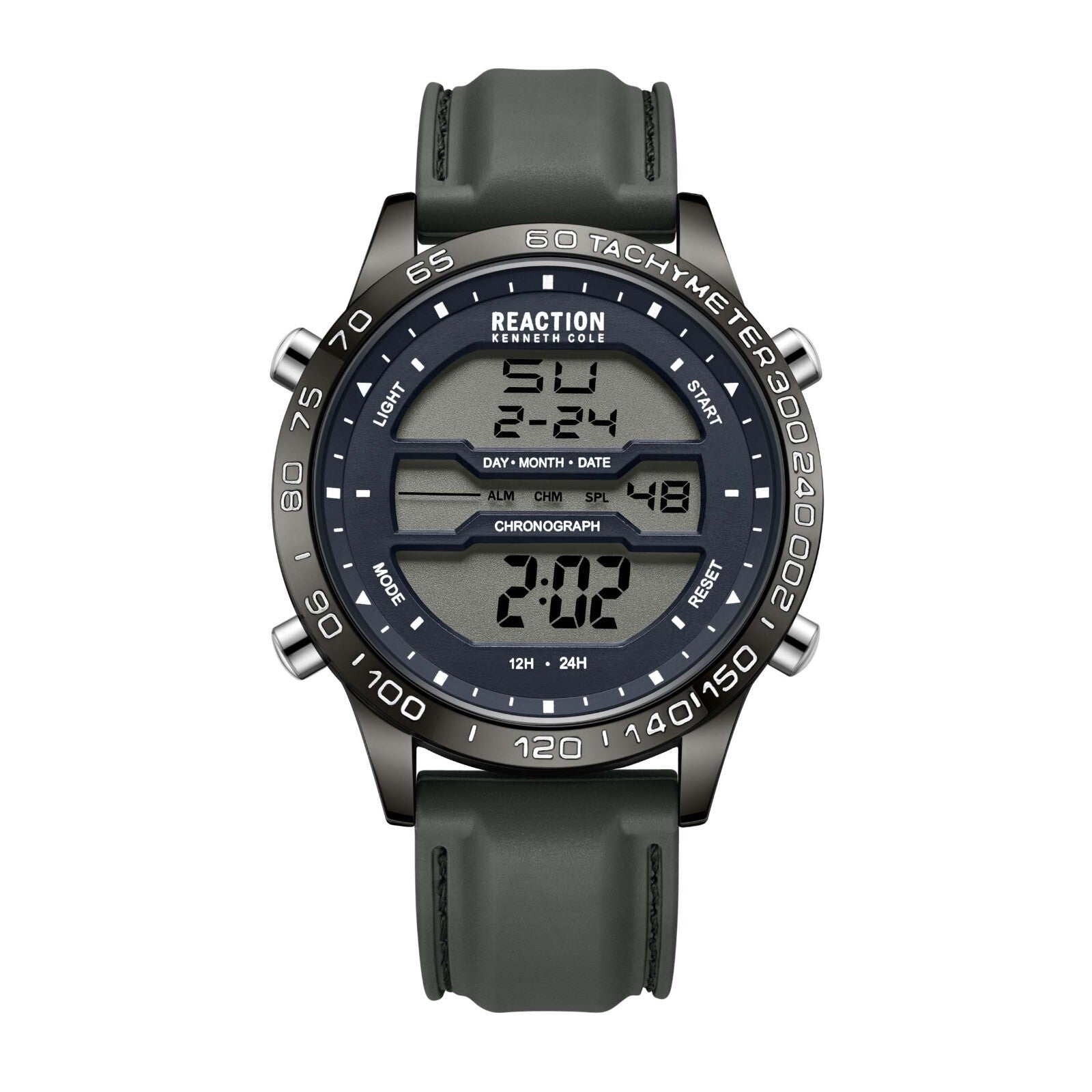 Kenneth Cole Reaction Men's Digital Watch Silicone Strap KRWGP2184303