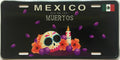 MEXICAN VANITY ALUMINUM LICENSE PLATE DIA DE MUERTOS MXLP 4
