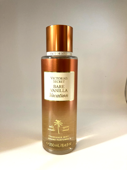 VICTORIA'S SECRET BARE VANILLA VACATION FRAGRANCE MIST 8.4 OZ SPRAY NEW
