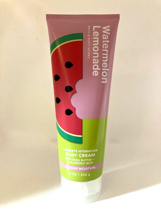 Bath and Body Works Watermelon Lemonade Ultimate Hydration Body Cream 8 oz