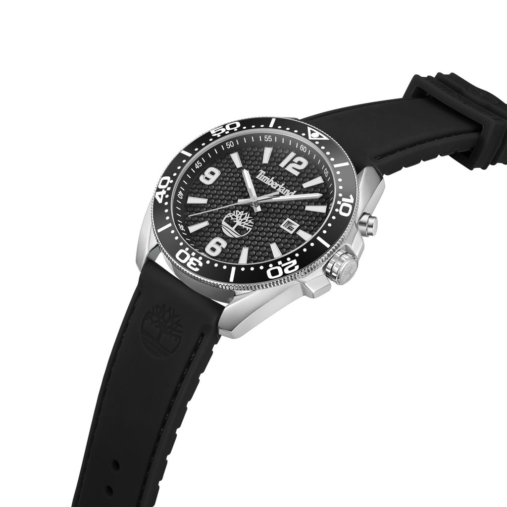 Timberland Men's Analog Watch With Black Silicone Band TDWGN001001