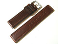 20mm Hadley-Roma MS784 Brown Distressed Waterproof Oil Leather Watch Band Strap