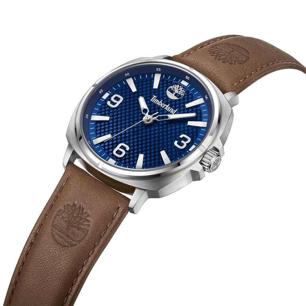 Timberland Men's Analog Watch With Brown Leather Band TDWGB2201701