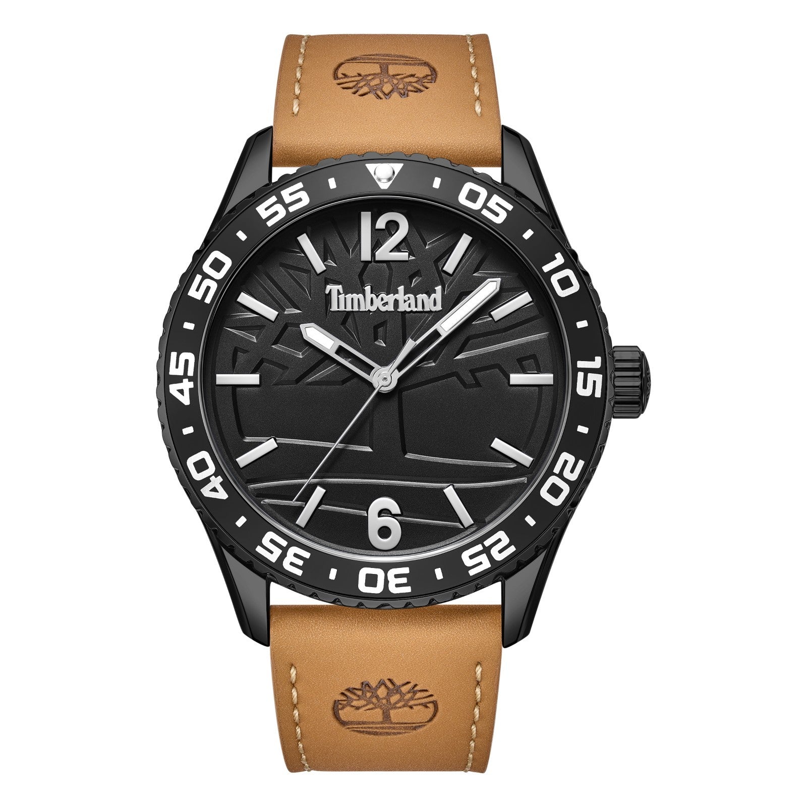 Timberland Men's Analog Watch With Tan Leather Band TDWGA9008903