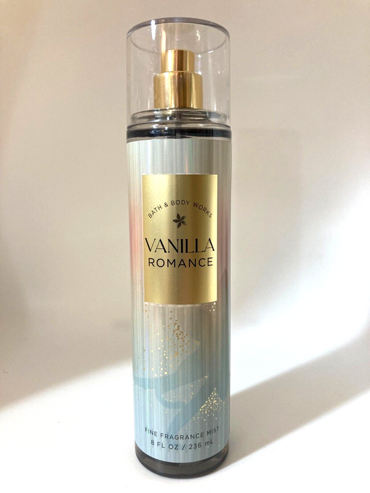 Bath & Body Works Vanilla Romance Fine Fragrance Mist Spray Splash 8oz