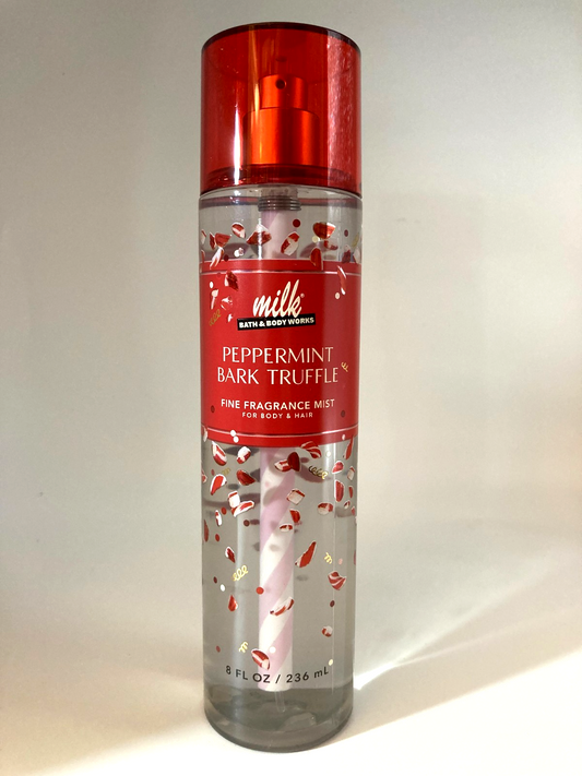 Bath & Body Works Milk Bar PEPPERMINT BARK TRUFFLE Fine Fragrance Mist 8oz NEW