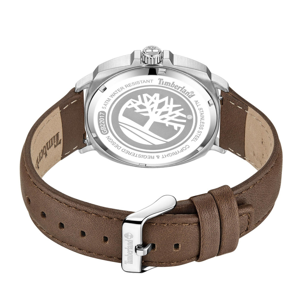 Timberland Men's Analog Watch With Brown Leather Band TDWGB2201701