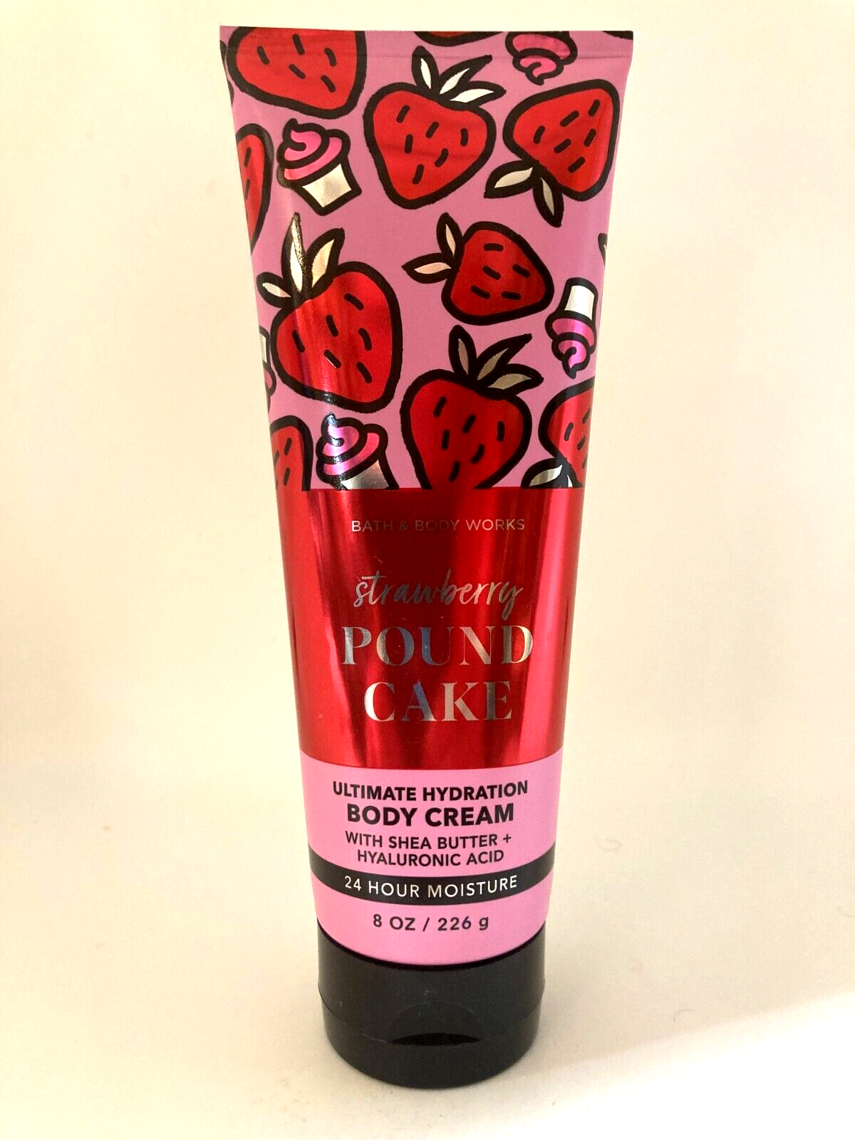 Bath and Body Works Strawberry Pound Cake Ultimate Hydration Body Cream 8 oz