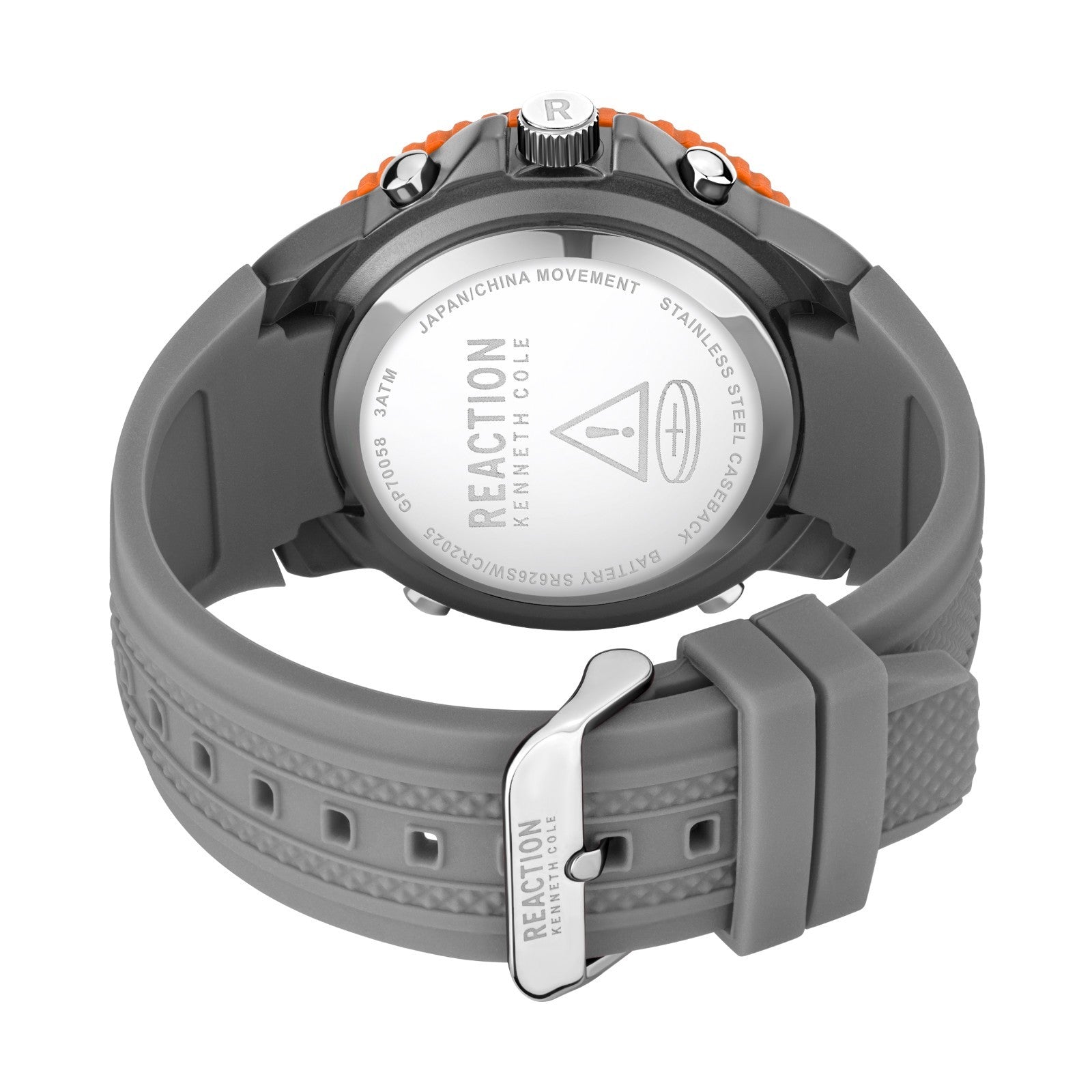 Kenneth Cole Reaction Men's Analog Digital Watch Silicone Strap KRWGP7005803