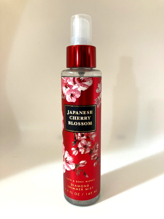 Bath & Body Works Japanese Cherry Blossom Diamond Shimmer Mist 4.9oz NEW