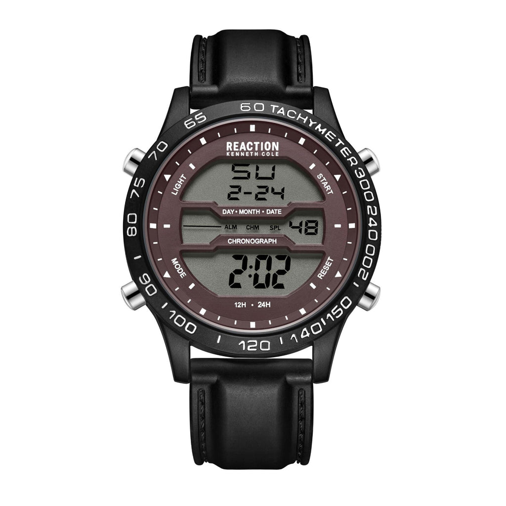 Kenneth Cole Reaction Men's Digital Watch Silicone Strap KRWGP2184304