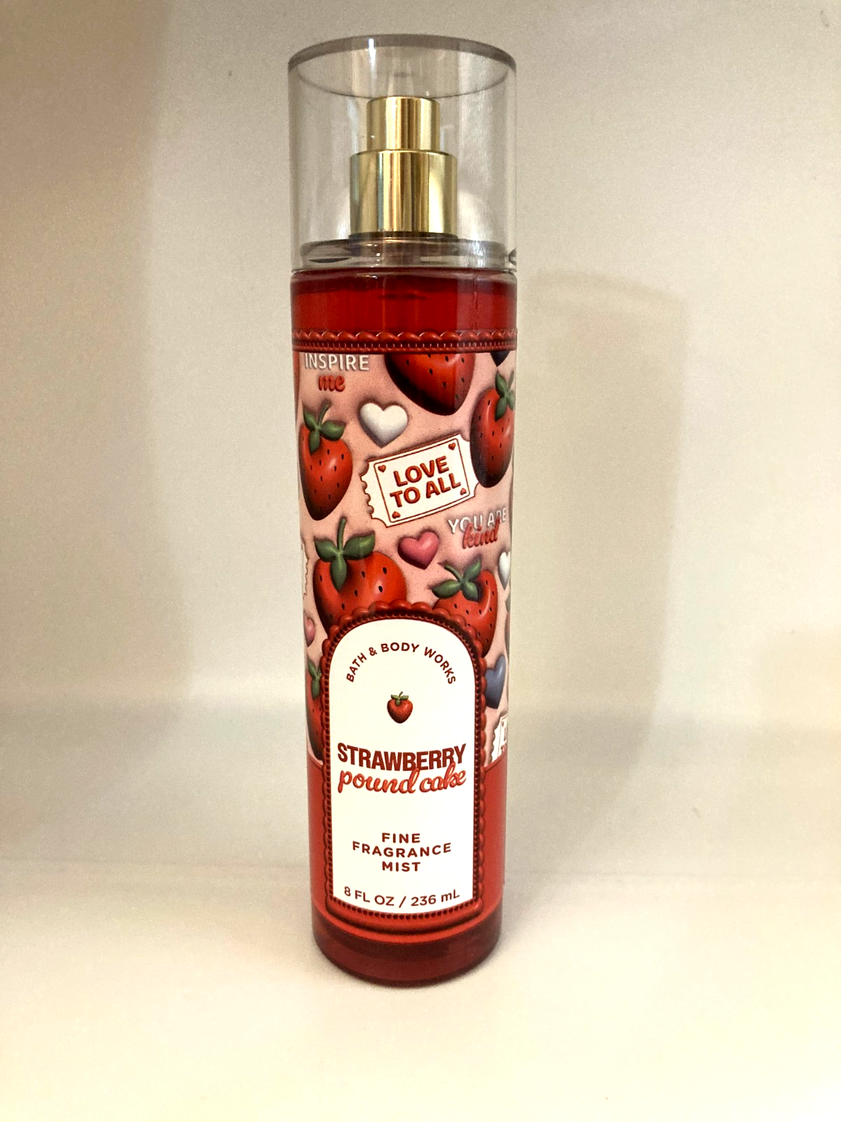 Bath & Body Works Strawberry Pound Cake (2025) Fine Fragrance Mist Spray 8oz