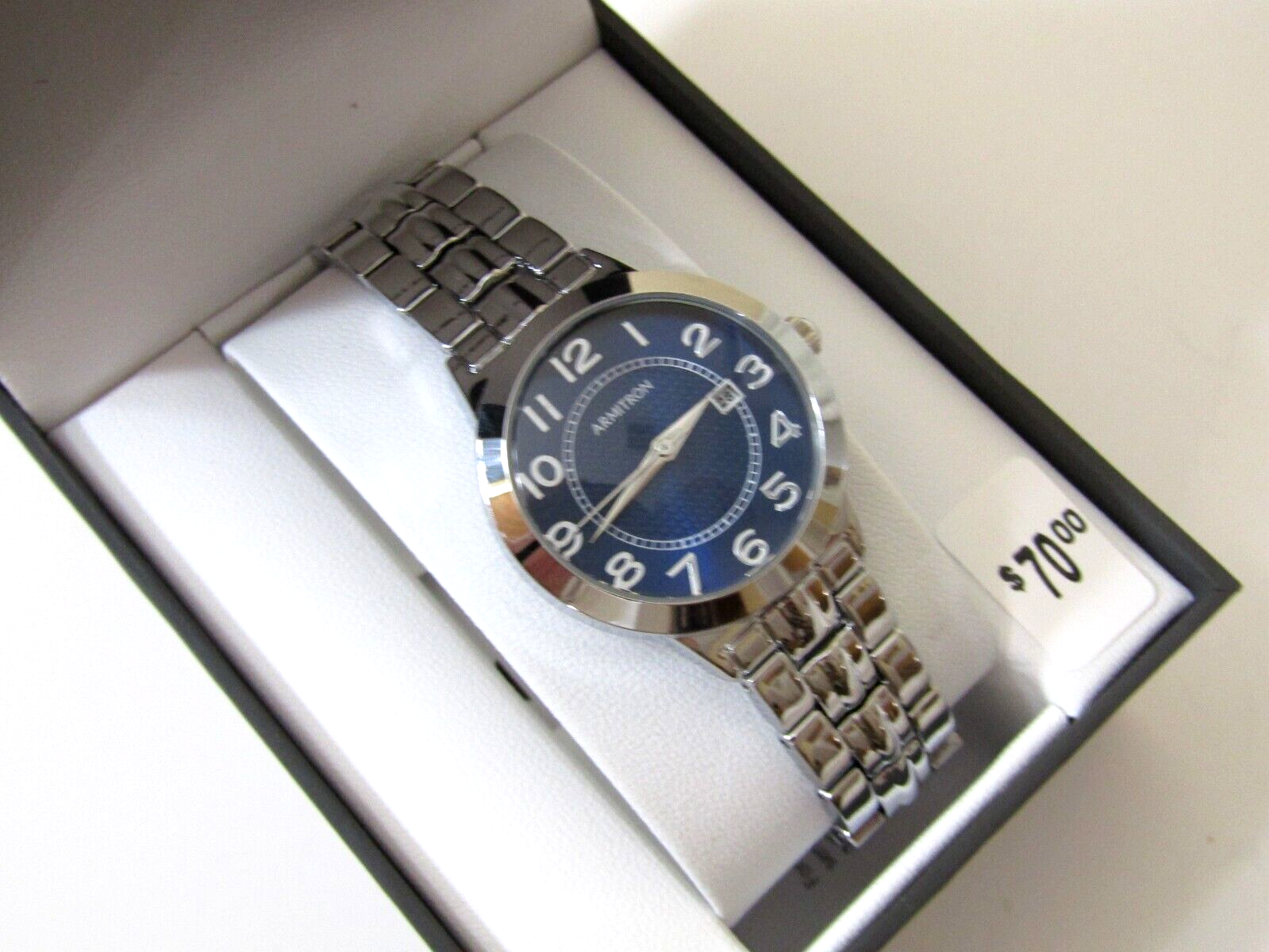 Armitron Women's Easy to Read Date Function Bracelet Watch, 75/5695BLSV