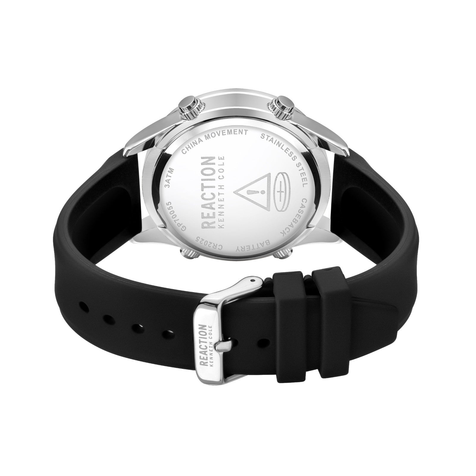 Kenneth Cole Reaction Men's Digital Watch With Silicone Strap KRWGP7005501